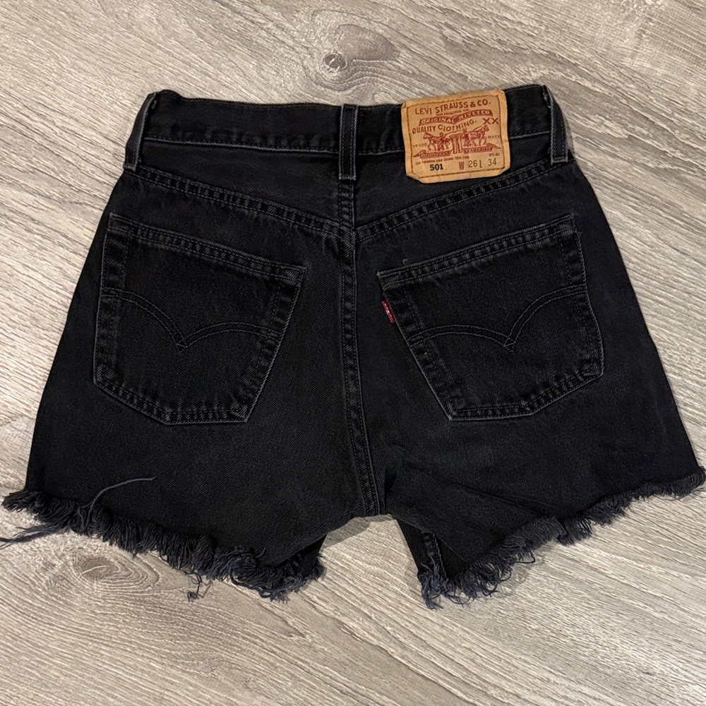 Levi's 501 vintage Women's Black Jean Shorts 24